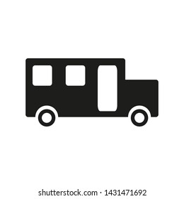 bus icon vector in style design template