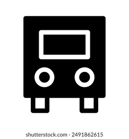 Ilustración de diseño de Vector de iconos de autobús