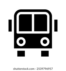 Ilustración de diseño de símbolo de Vector de icono de autobús