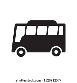 the bus icon vector symbol template