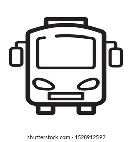 the bus icon vector symbol template