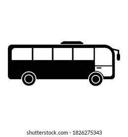 bus icon vector symbol of transportation