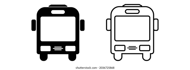 bus icon, bus vector, bus symbol of transportations
