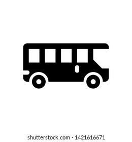Bus icon vector template flat design.