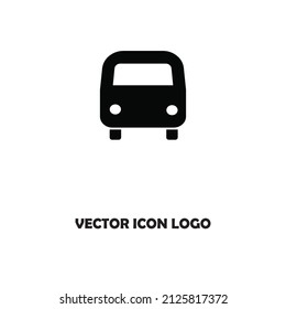 Bus Icon Vector Template Flat Design
