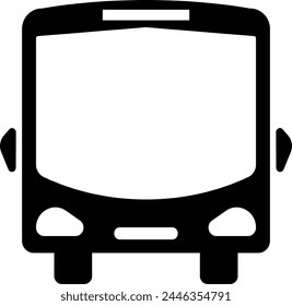 Bus Icon Vector Template Flat Design