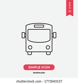 Bus icon vector. Transportation sign