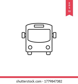 Bus icon vector. Transportation sign