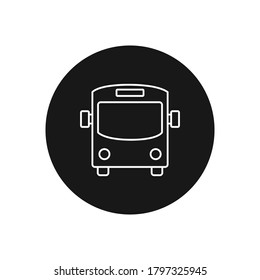 Bus icon vector. Transportation sign