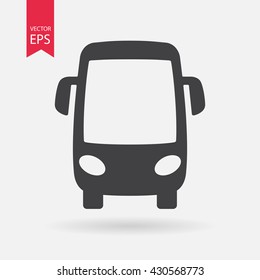 Bus icon vector, Transportation sign Isolated on white background. Trendy Flat style for graphic design, logo, Web site, social media, UI, mobile app, EPS10