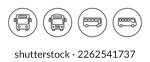 Bus icon vector for web and mobile app. bus sign and symbol. transport symbol