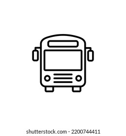 Vector de iconos de bus para aplicaciones web y móviles. símbolo y signo de bus. símbolo de transporte