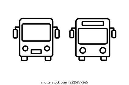 Bus icon vector for web and mobile app. bus sign and symbol. transport symbol