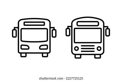 Bus icon vector for web and mobile app. bus sign and symbol. transport symbol