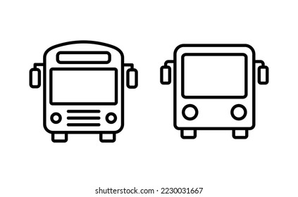 Bus icon vector for web and mobile app. bus sign and symbol. transport symbol