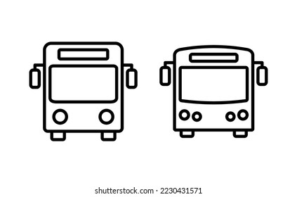 Bus icon vector for web and mobile app. bus sign and symbol. transport symbol