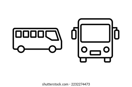 Bus icon vector for web and mobile app. bus sign and symbol. transport symbol