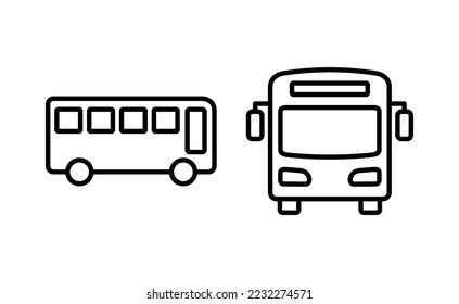 Bus icon vector for web and mobile app. bus sign and symbol. transport symbol