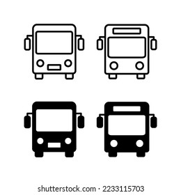 Bus icon vector for web and mobile app. bus sign and symbol. transport symbol