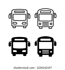 Bus icon vector for web and mobile app. bus sign and symbol. transport symbol