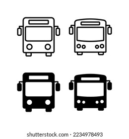 Bus icon vector for web and mobile app. bus sign and symbol. transport symbol