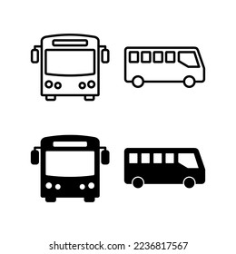 Bus icon vector for web and mobile app. bus sign and symbol. transport symbol