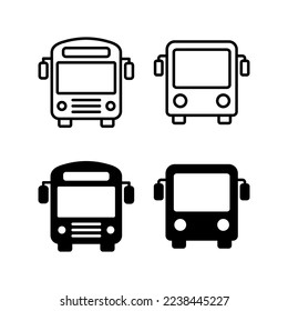 Bus icon vector for web and mobile app. bus sign and symbol. transport symbol