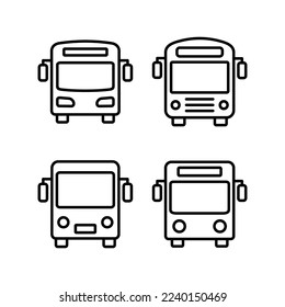 Bus icon vector for web and mobile app. bus sign and symbol. transport symbol