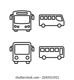 Bus icon vector for web and mobile app. bus sign and symbol. transport symbol