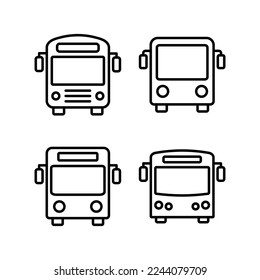 Bus icon vector for web and mobile app. bus sign and symbol. transport symbol