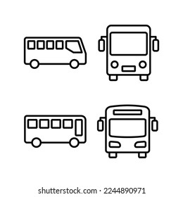 Bus icon vector for web and mobile app. bus sign and symbol. transport symbol