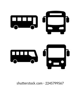 Bus icon vector for web and mobile app. bus sign and symbol. transport symbol