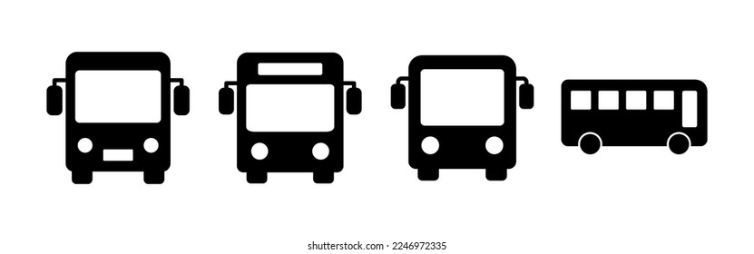 Bus icon vector for web and mobile app. bus sign and symbol. transport symbol