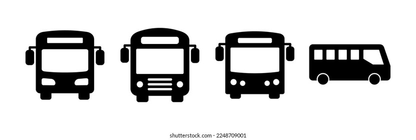 Bus icon vector for web and mobile app. bus sign and symbol. transport symbol