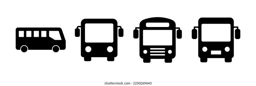 Bus icon vector for web and mobile app. bus sign and symbol. transport symbol