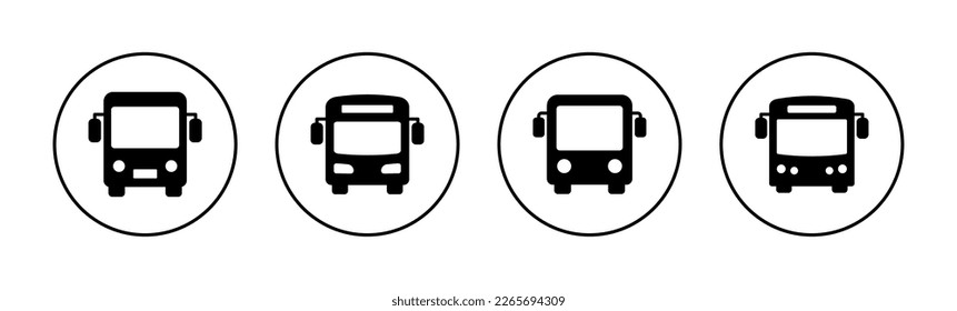 Bus icon vector for web and mobile app. bus sign and symbol. transport symbol