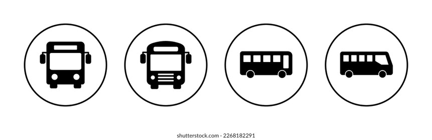 Bus icon vector for web and mobile app. bus sign and symbol. transport symbol