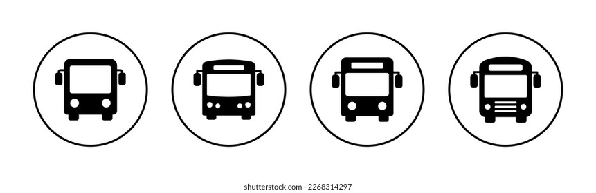 Bus icon vector for web and mobile app. bus sign and symbol. transport symbol