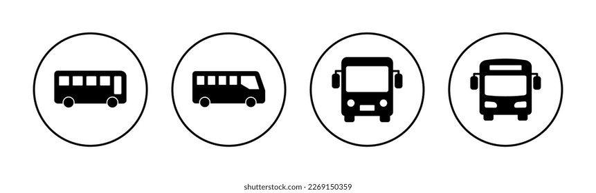 Bus icon vector for web and mobile app. bus sign and symbol. transport symbol