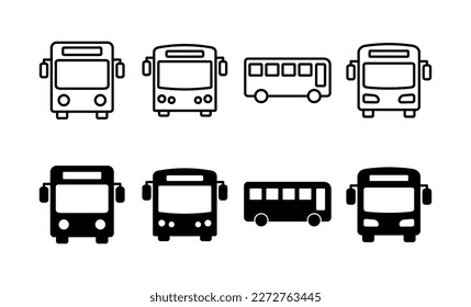 Bus icon vector for web and mobile app. bus sign and symbol. transport symbol