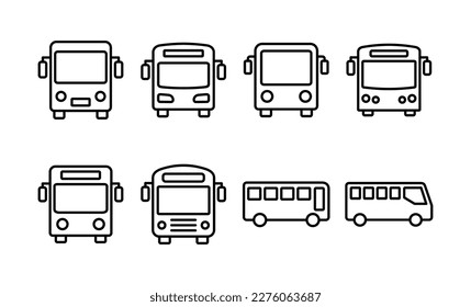 Bus icon vector for web and mobile app. bus sign and symbol. transport symbol