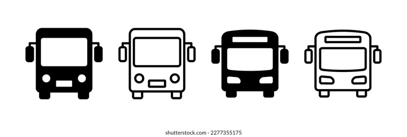 Bus icon vector for web and mobile app. bus sign and symbol. transport symbol