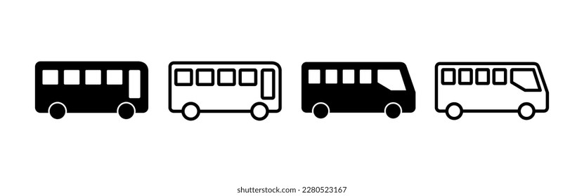 Bus icon vector for web and mobile app. bus sign and symbol. transport symbol