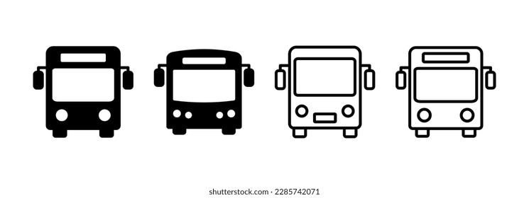 Bus icon vector for web and mobile app. bus sign and symbol. transport symbol