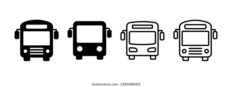 Bus icon vector for web and mobile app. bus sign and symbol. transport symbol