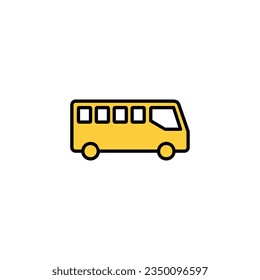 Bus icon vector for web and mobile app. bus sign and symbol. transport symbol