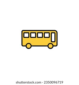 Bus icon vector for web and mobile app. bus sign and symbol. transport symbol