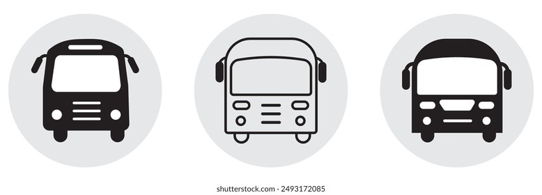 Bus icon vector for web and mobile app. bus sign and symbol. transport symbol