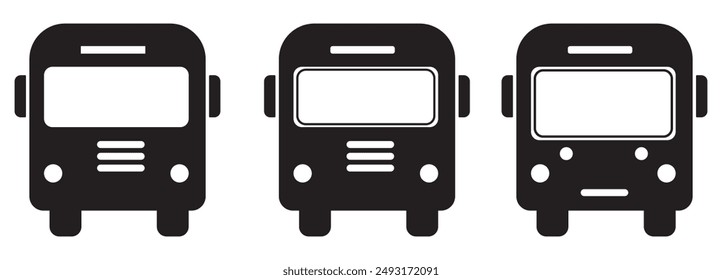 Bus icon vector for web and mobile app. bus sign and symbol. transport symbol