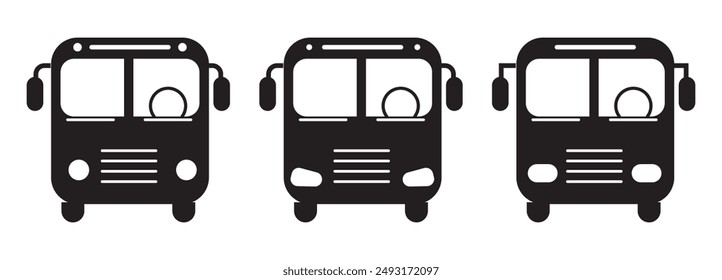 Bus icon vector for web and mobile app. bus sign and symbol. transport symbol